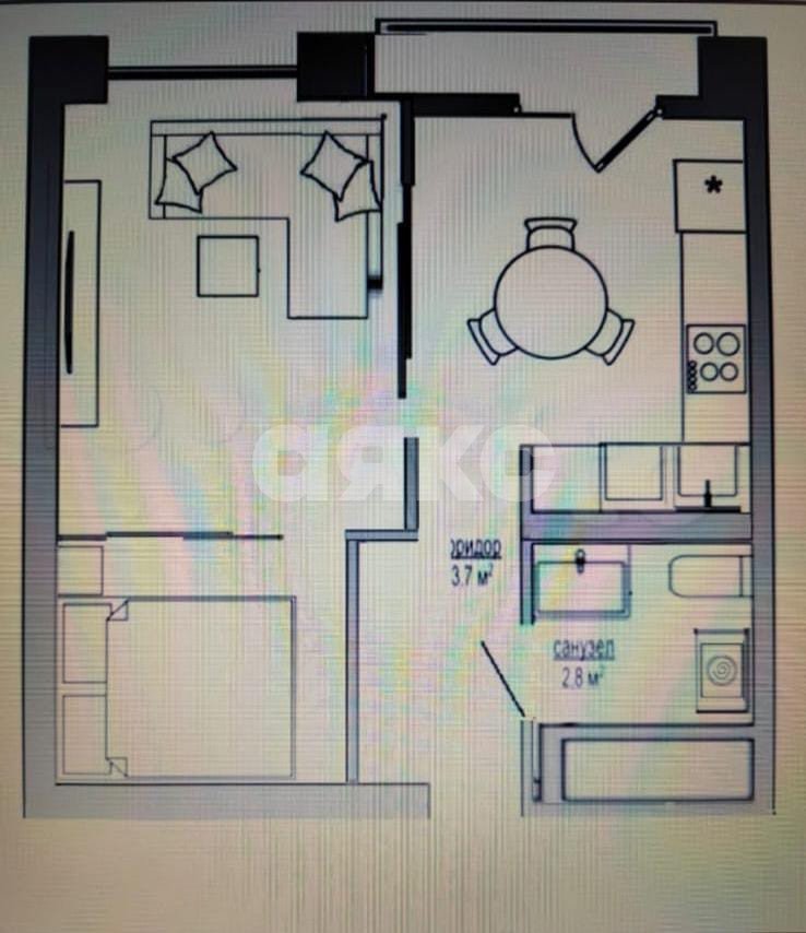 Фото №21: 2-комнатная квартира 42 м² - Анапа, 3Б, жилой комплекс Триумф, 3Б, мкр. жилой комплекс Триумф, ул. Владимирская, 142