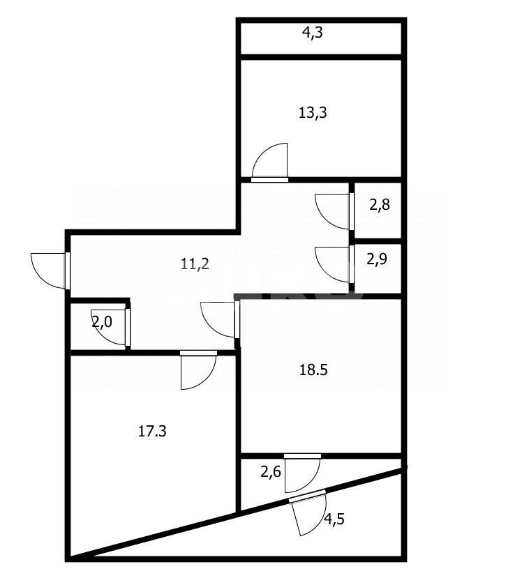 Фото №27: 2-комнатная квартира 79 м² - Анапа, жилой комплекс Лермонтово, мкр. жилой комплекс Лермонтово, ул. Лермонтова, 118