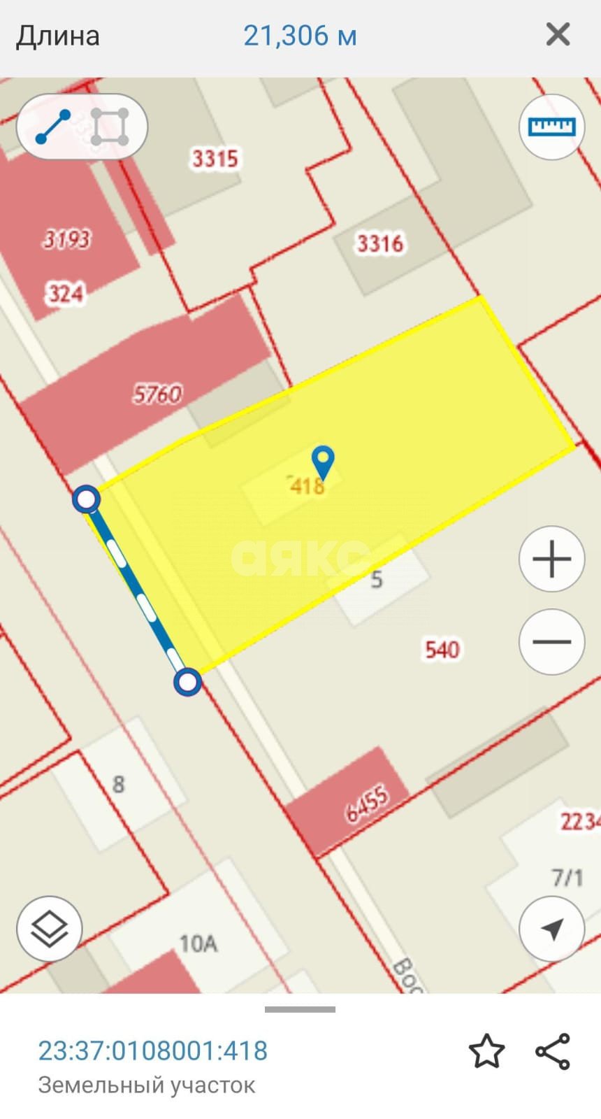 Фото №4: Земельный участок под ИЖС 9.18 сот. - Витязево, ул. Восточная