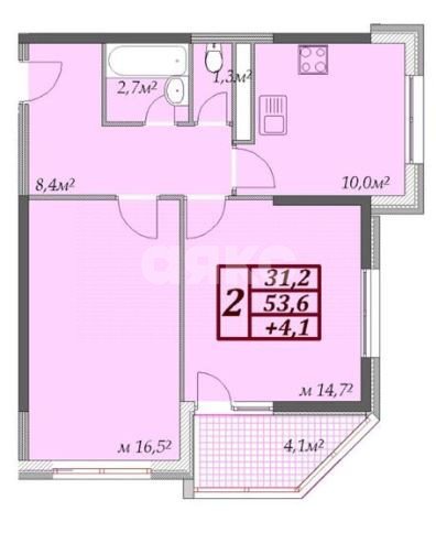Фото №21: 2-комнатная квартира 57 м² - Анапа, ЖК Лазурный, Алексеевка, жилой комплекс Лазурный, Алексеевка, мкр. жилой комплекс Лазурный, ул. Крестьянская, 27к1