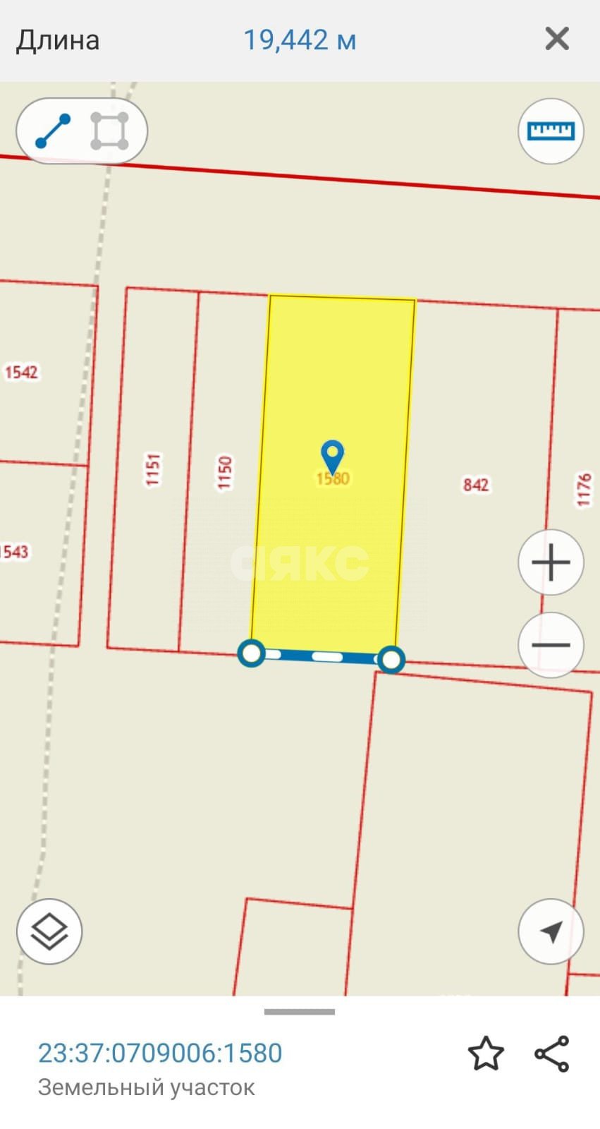 Фото №5: Земельный участок под ИЖС 10 сот. - Красный Курган, ул. Садовая, 98