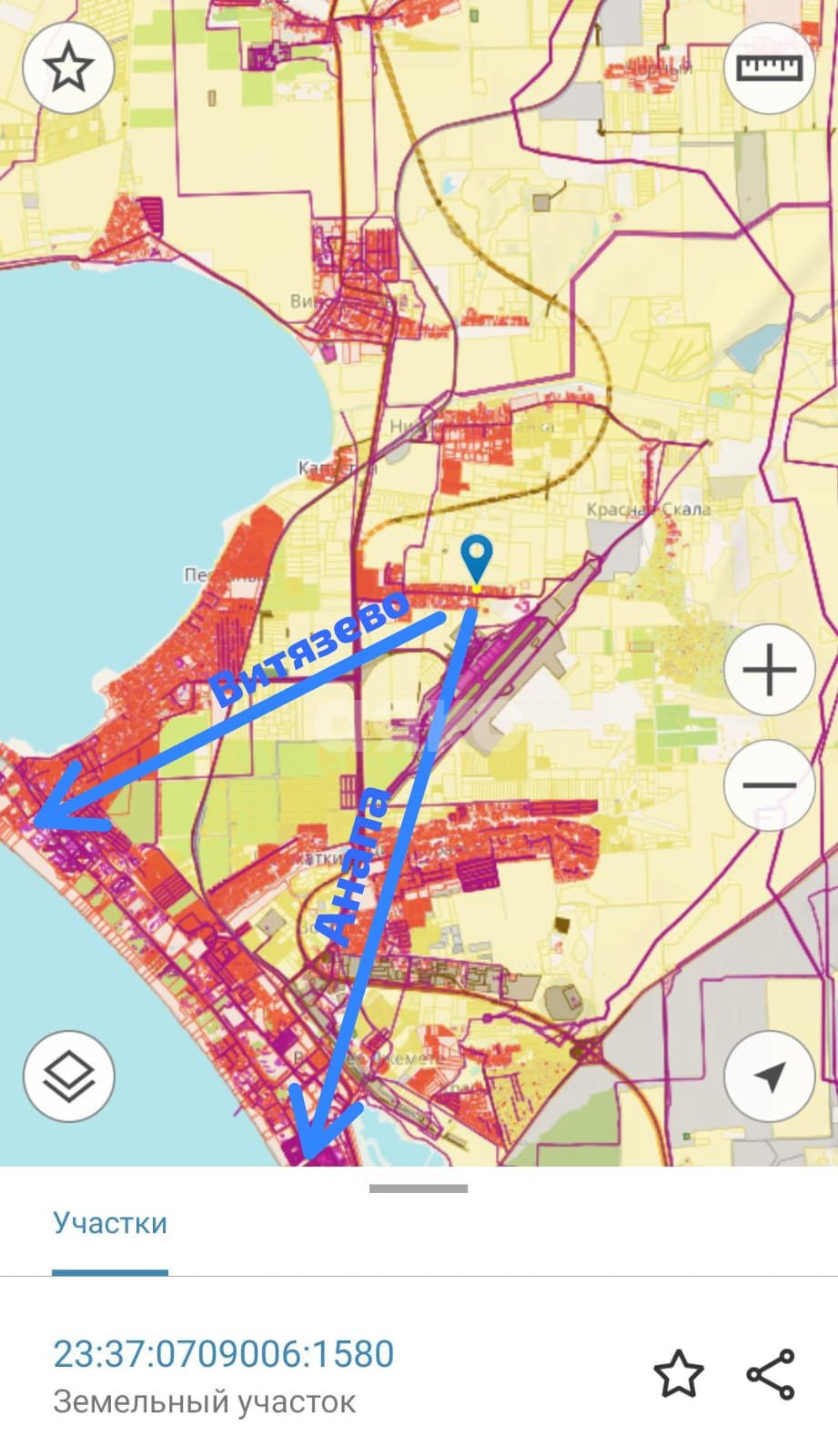 Фото №3: Земельный участок под ИЖС 10 сот. - Красный Курган, ул. Садовая, 98