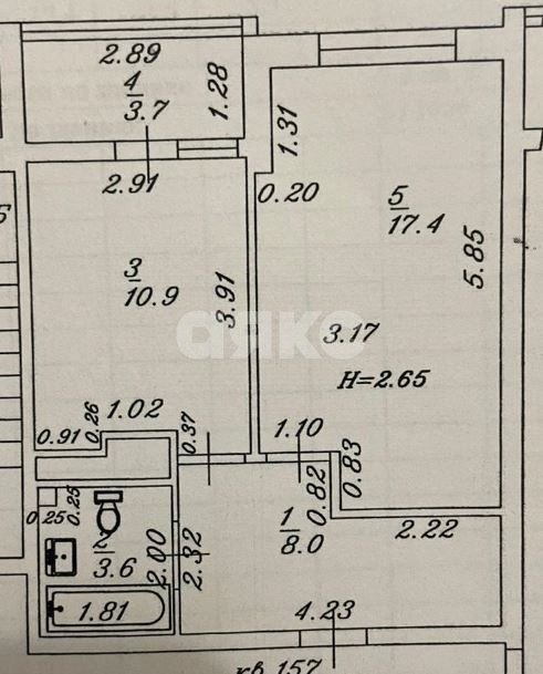 Фото №20: 1-комнатная квартира 43 м² - Анапа, 3Б, мкр. 3Б, ул. Владимирская, 150