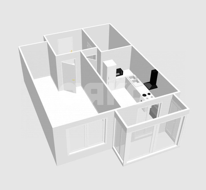 Фото №21: 1-комнатная квартира 43 м² - Анапа, жилой комплекс Резиденция Высокий Берег, мкр. жилой комплекс Резиденция Высокий Берег, ул. Ивана Голубца, 147