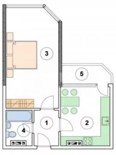 Фото №16: 1-комнатная квартира 44 м² - Анапа, жилой комплекс Трио-комфорт, мкр. жилой комплекс Трио-комфорт, ул. Рождественская, 55к2