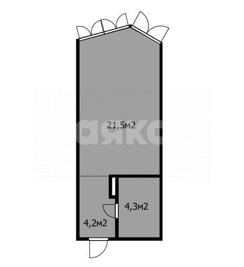 Фото №15: Студия 30 м² - Анапа, жилой комплекс Красная Площадь, мкр. жилой комплекс Красная Площадь, ул. Астраханская, 97