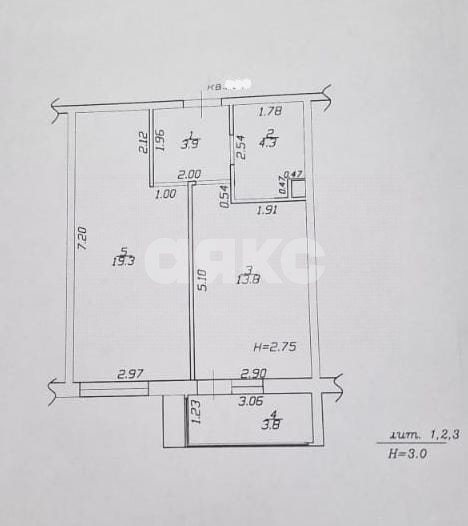 Фото №15: 1-комнатная квартира 45 м² - Анапа, 3А, жилой комплекс Приоритет, 3А, мкр. жилой комплекс Приоритет, ул. Омелькова, 93
