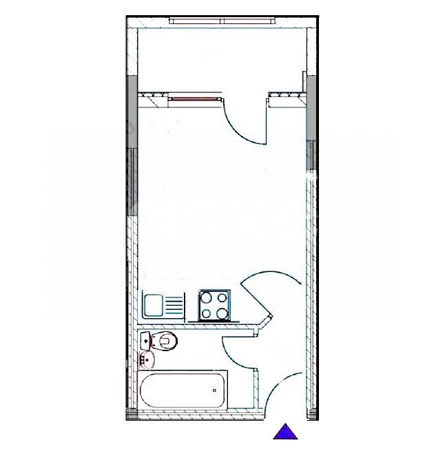 Фото №13: Студия 25 м² - Анапа, жилой комплекс Бельведер, мкр. жилой комплекс Бельведер, ул. Таманская, 121к15