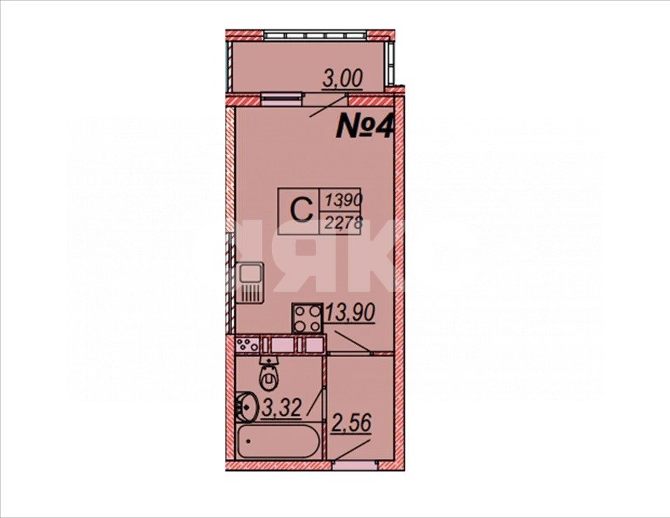 Фото №17: Студия 22 м² - Анапа, мкр. 3Б, ул. Ленина, 173А