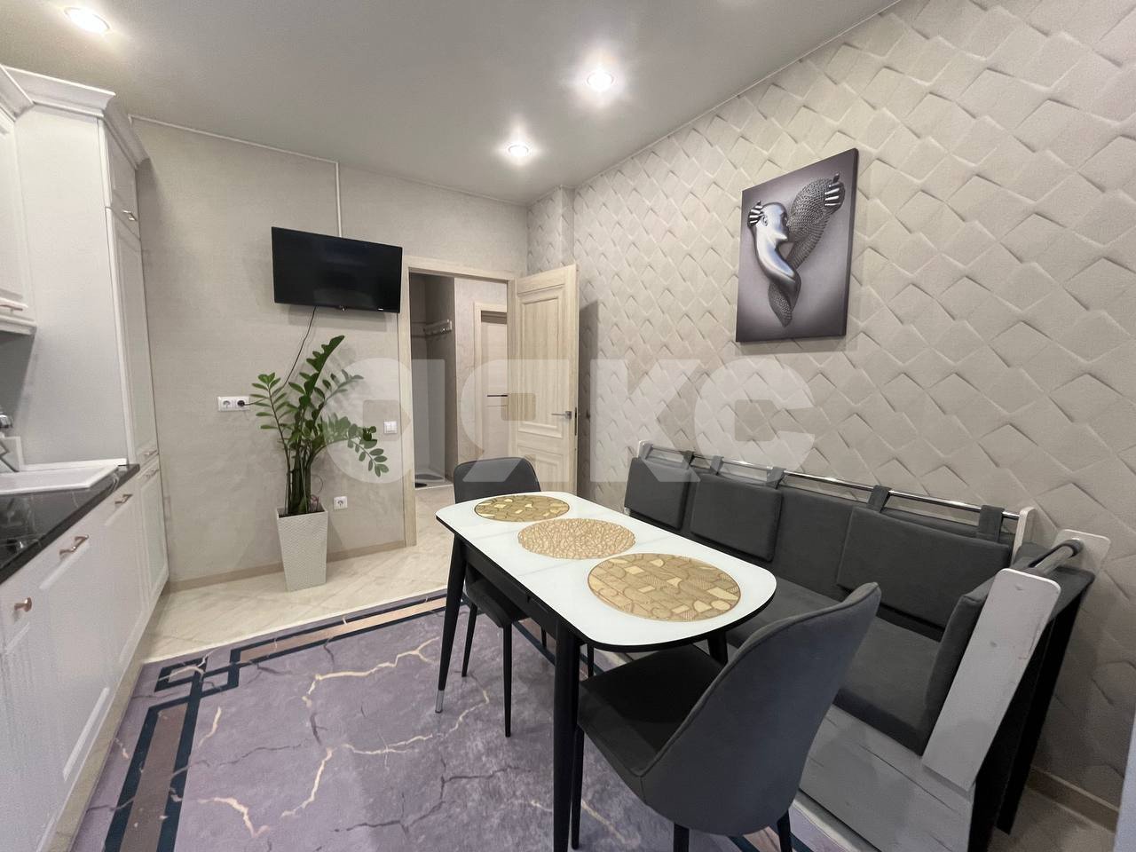 Фото №4: 1-комнатная квартира 43 м² - Анапа, жилой комплекс Резиденция Высокий Берег, мкр. жилой комплекс Резиденция Высокий Берег, ул. Ивана Голубца, 147к3