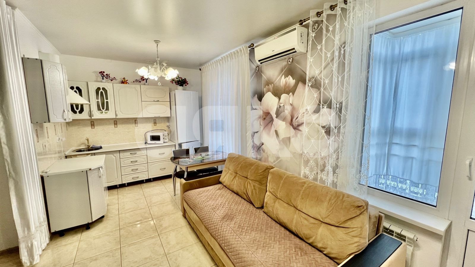 Фото №4: 1-комнатная квартира 37 м² - Анапа, Парковый, ЖК Времена Года, Парковый, мкр. жилой комплекс Времена Года, ул. Анапское шоссе, 6к1