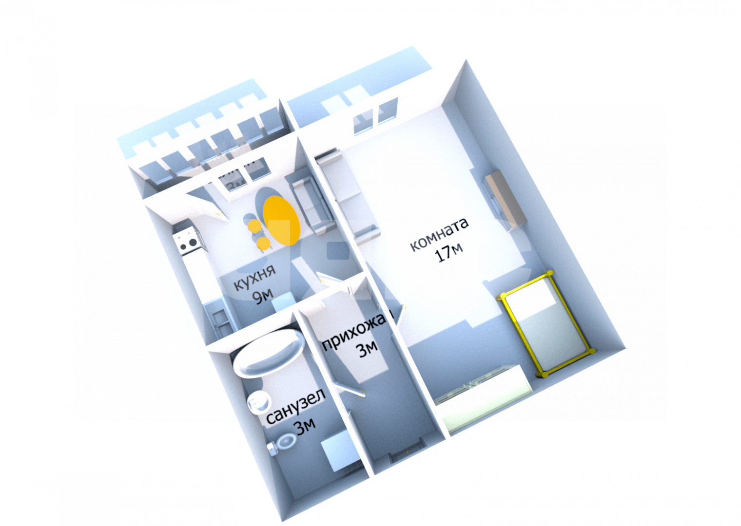 Фото №13: 1-комнатная квартира 35 м² - Анапа, мкр. 3А, б-р Евскина, 17