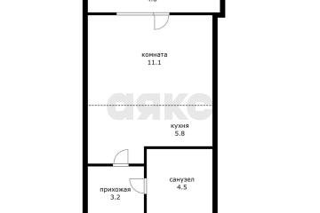 Фото №2: Студия 29 м² - Краснодар, мкр. ЖК Бауинвест, ул. имени 40-летия Победы, 184к1