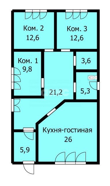 Фото №21: Дом 102 м² + 8 сот. - Сукко, ул. Советская, 26А