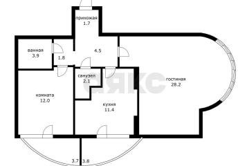 Фото №2: 2-комнатная квартира 64 м² - Сукко, ул. Приморская, 7