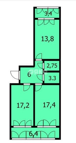 Фото №39: 2-комнатная квартира 72 м² - Анапа, 3А, жилой комплекс Приоритет, 3А, мкр. жилой комплекс Приоритет, ул. Омелькова, 93