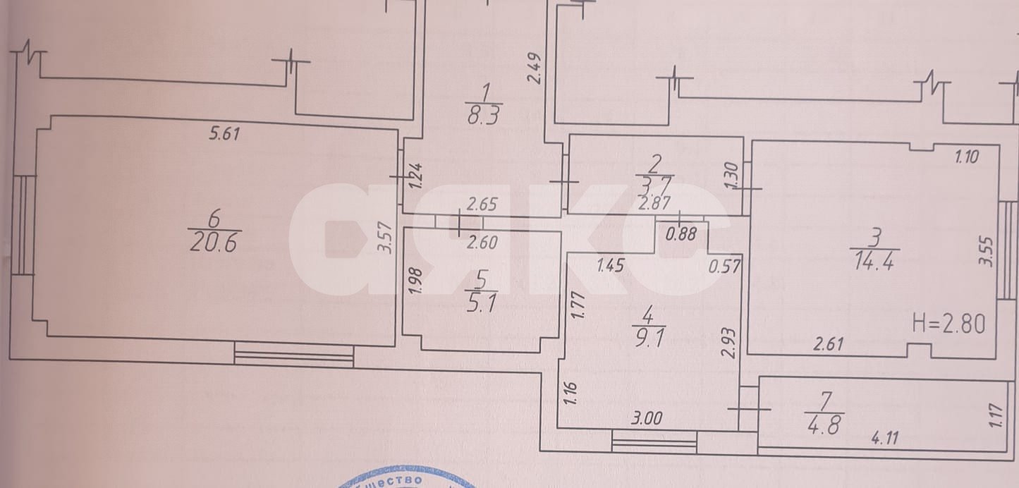 Фото №21: 2-комнатная квартира 61 м² - Анапа, ул. Толстого, 111А