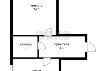 Фото №2: 1-комнатная квартира 41 м² - Берёзовый, мкр. Витаминкомбинат, ул. 2-я Целиноградская, 38/3
