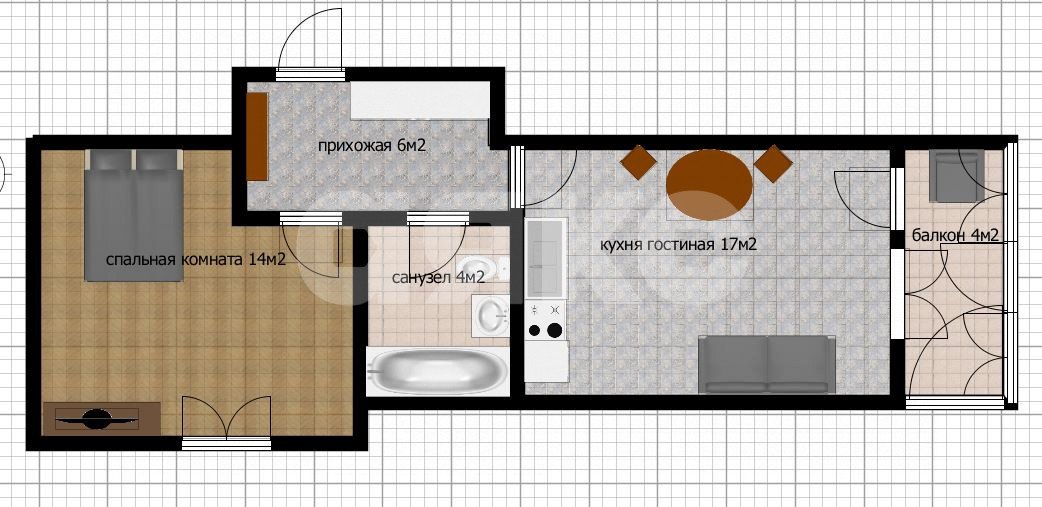 Фото №25: 1-комнатная квартира 39 м² - Анапа, жилой комплекс Гарант, мкр. жилой комплекс Гарант, ул. Супсехское шоссе, 47к1