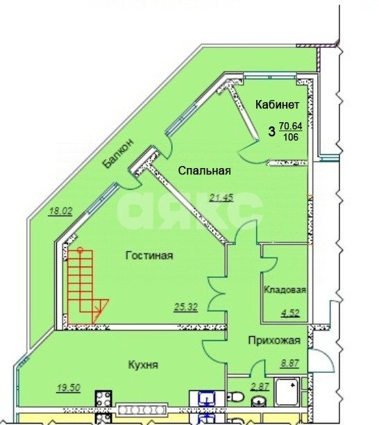 Фото №12: 2-комнатная квартира 106 м² - Анапа, 3А, мкр. 3А, ул. Промышленная, 2