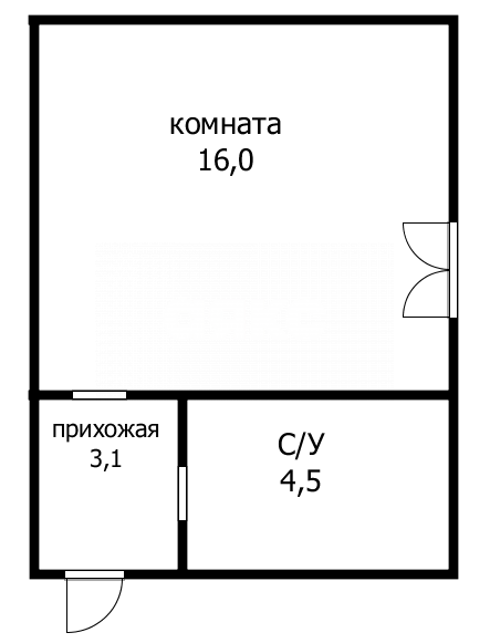 Фото №7: Студия 23 м² - Анапа, мкр. Алексеевка, ул. Ленинградская, 54