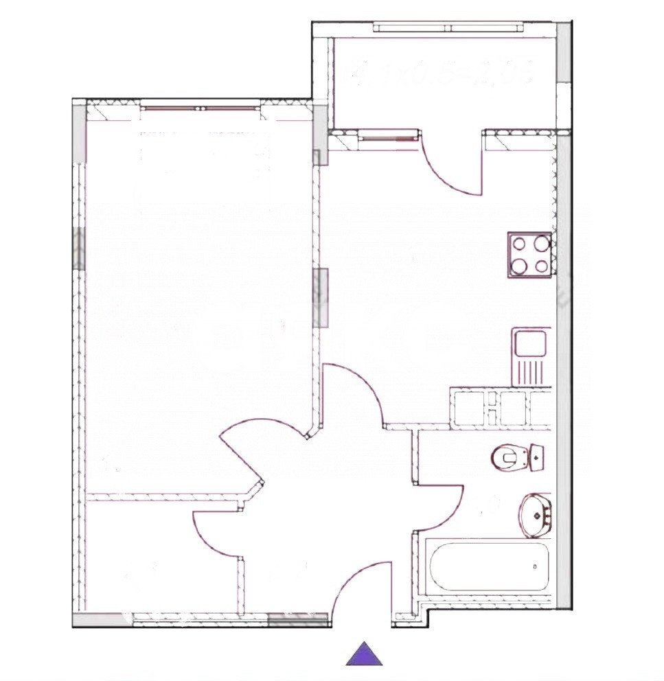 Фото №21: 1-комнатная квартира 48 м² - Анапа, ЖК Бельведер, жилой комплекс Бельведер, мкр. жилой комплекс Бельведер, ул. Таманская, 121к17