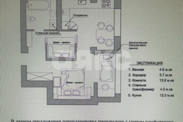 Фото №5: 1-комнатная квартира 40 м² - Анапа, ул. 40 лет Победы, 114