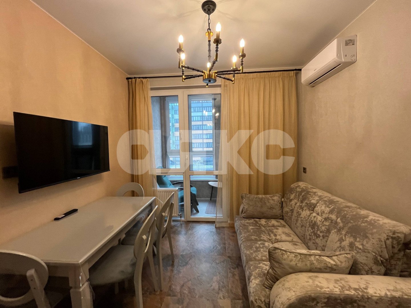 Фото №5: 1-комнатная квартира 40 м² - Анапа, Горгиппия, мкр. жилой комплекс Два Адмирала, ул. Ленина, 241к1