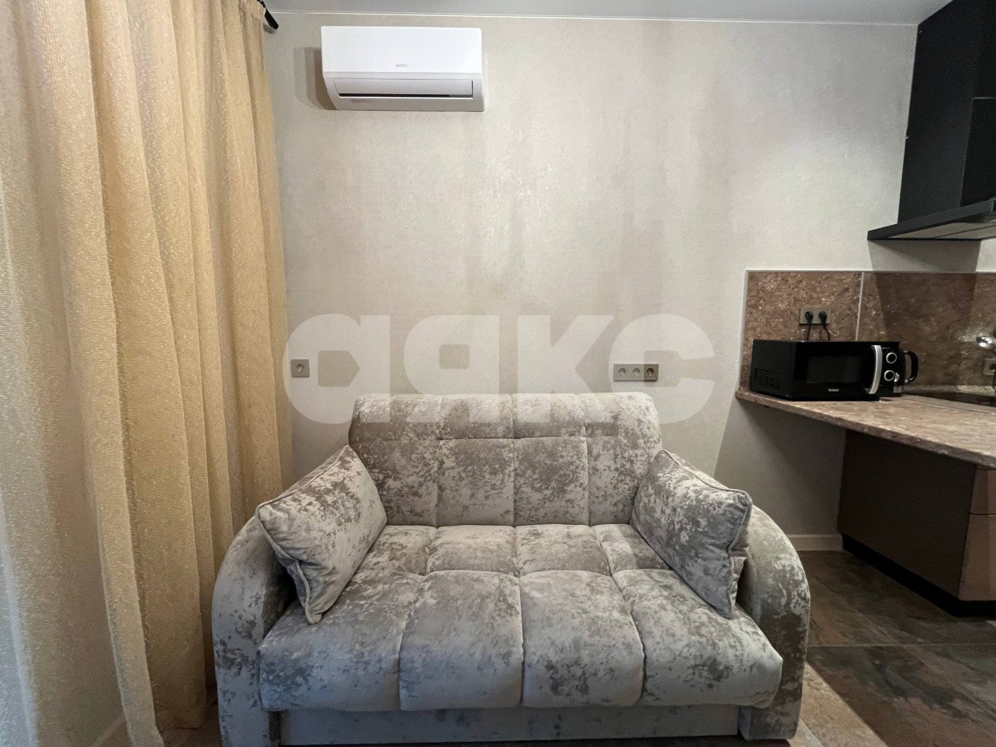 Фото №6: 1-комнатная квартира 40 м² - Анапа, Горгиппия, мкр. жилой комплекс Два Адмирала, ул. Ленина, 241к1