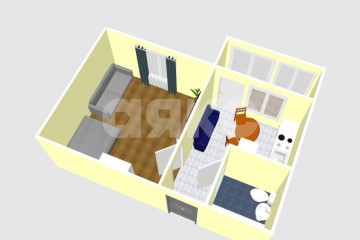 Фото №5: 1-комнатная квартира 34 м² - Анапа, мкр. жилой комплекс Горгиппия, ул. Ленина, 196