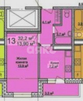 Фото №24: 1-комнатная квартира 32 м² - Анапа, Парковый, ЖК Радуга, мкр. жилой комплекс Радуга, ул. Парковая, 64Ак9
