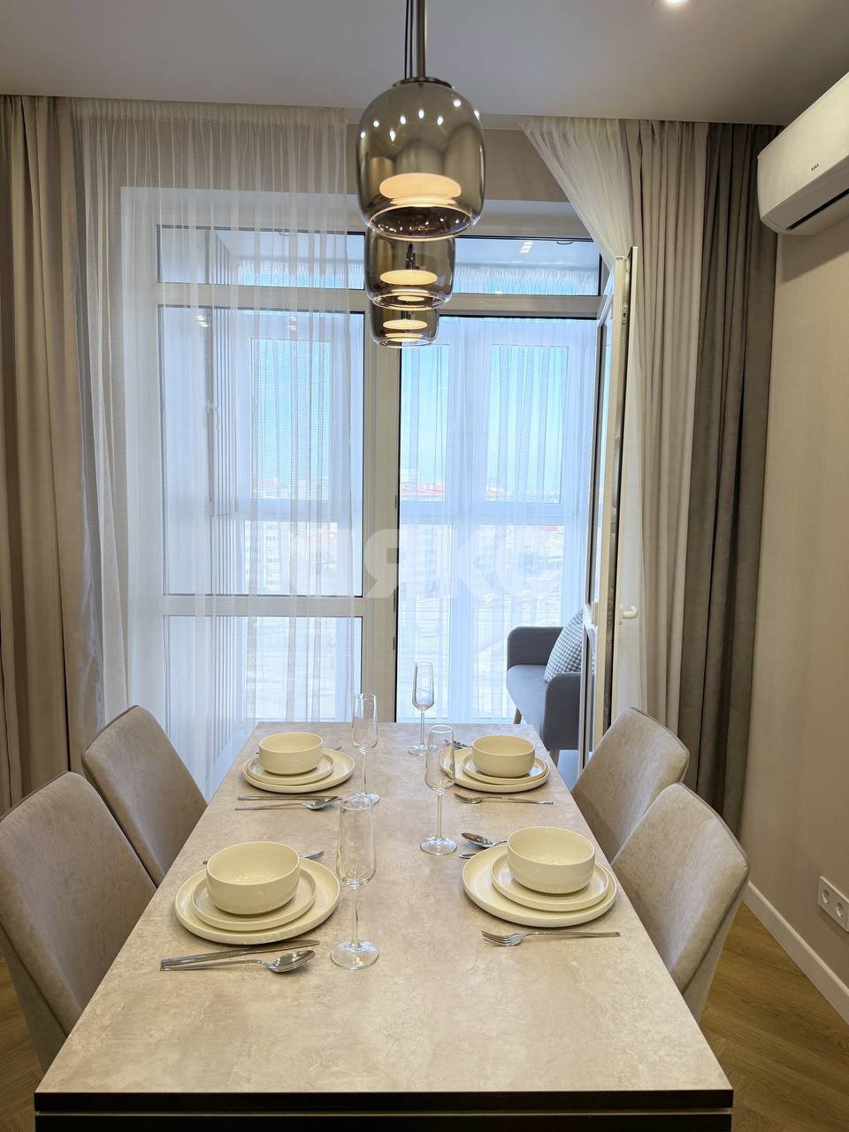 Фото №9: 2-комнатная квартира 68 м² - Анапа, Горгиппия, мкр. жилой комплекс Горгиппия, ул. Адмирала Пустошкина, 22к2