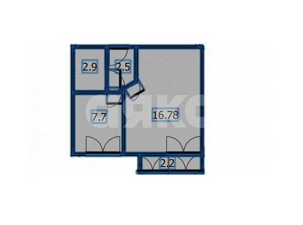 Фото №15: 1-комнатная квартира 29 м² - Цибанобалка, ул. Садовая, 43