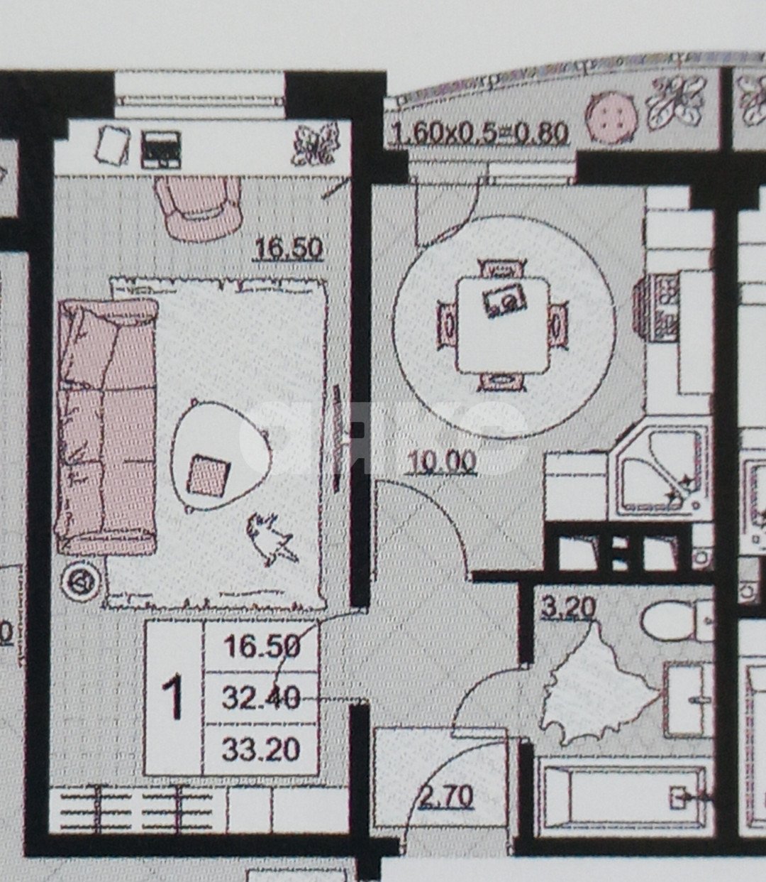 Фото №38: 1-комнатная квартира 33 м² - Анапа