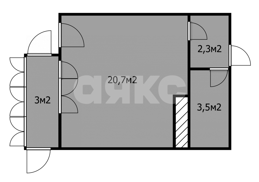 Фото №35: Студия 29 м² - Анапа, Парковый, мкр. жилой комплекс Раз-Два-Три, ул. Анапское шоссе, 24к4